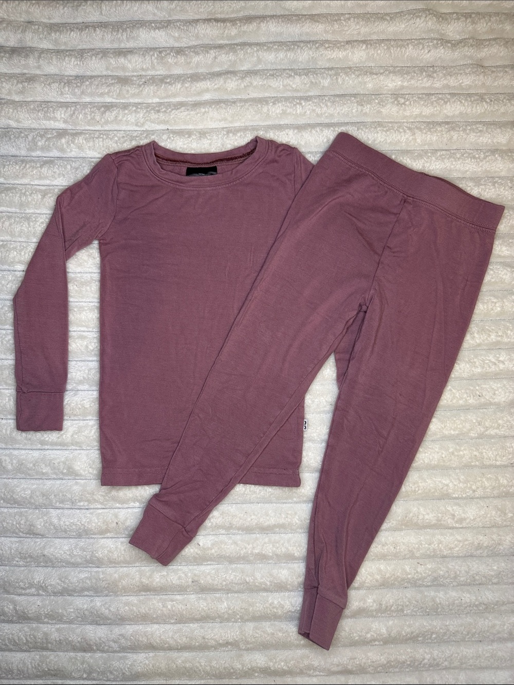 Little Sleepies Dusty Plum Cozy Two-Piece Pajama Set